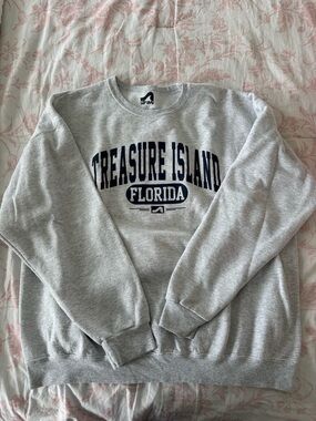 Treasure Island Florida Gray Crewneck Sweatshirt